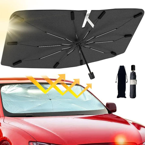 Car Windshield Sun Shade Umbrella - Foldable