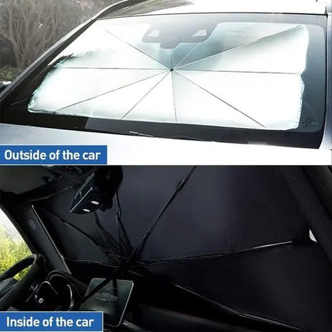 Car Windshield Sun Shade Umbrella - Foldable