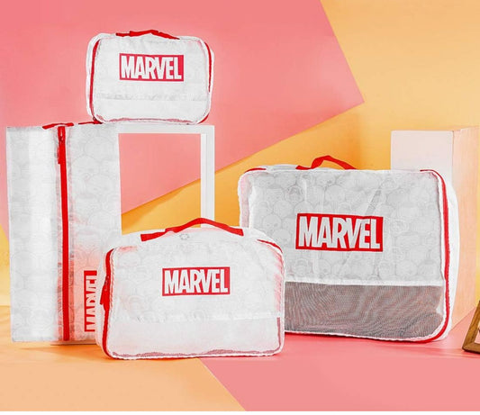 4-Piece Marvel Travel Storage Bag Set – Ultimate Organization for Your Epic Journeys