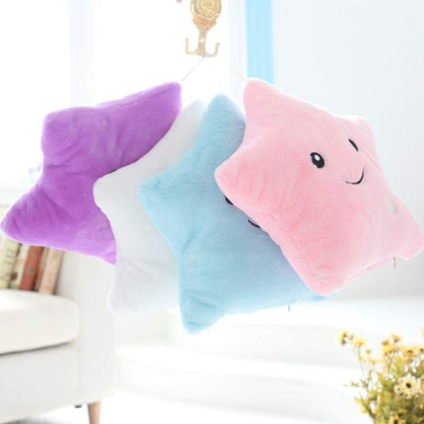 Soft Glowing Colorful Star Shape PillowSoft Glowing Colorful Star Shape Pillow